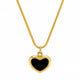Midnight Heart Pendant Necklace