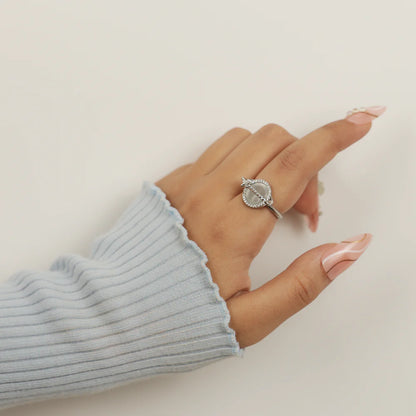 AstraLume Orbit Pear Ring