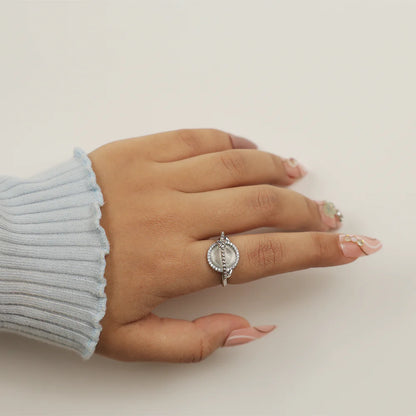 AstraLume Orbit Pear Ring