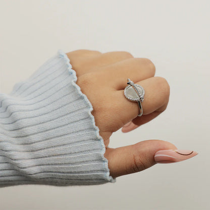 AstraLume Orbit Pear Ring