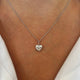 Solitaire Heart Pendant Necklace