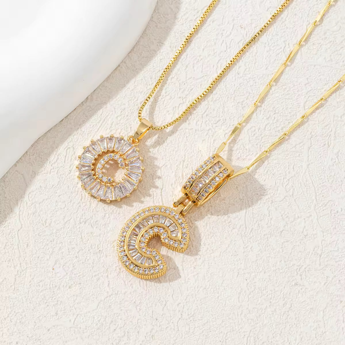 Twin Initial Luxe Necklace