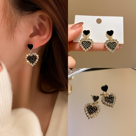 Midnight Heart Crystal Drops