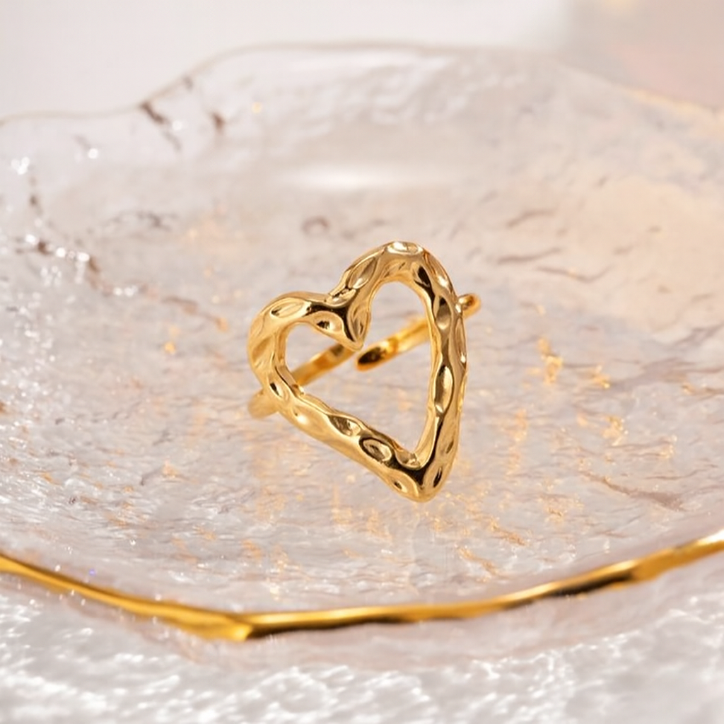 Molten Heart Open Ring