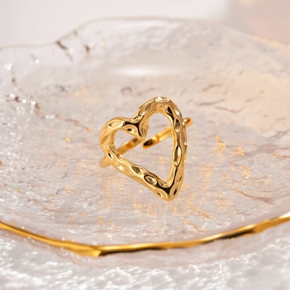 Molten Heart Open Ring