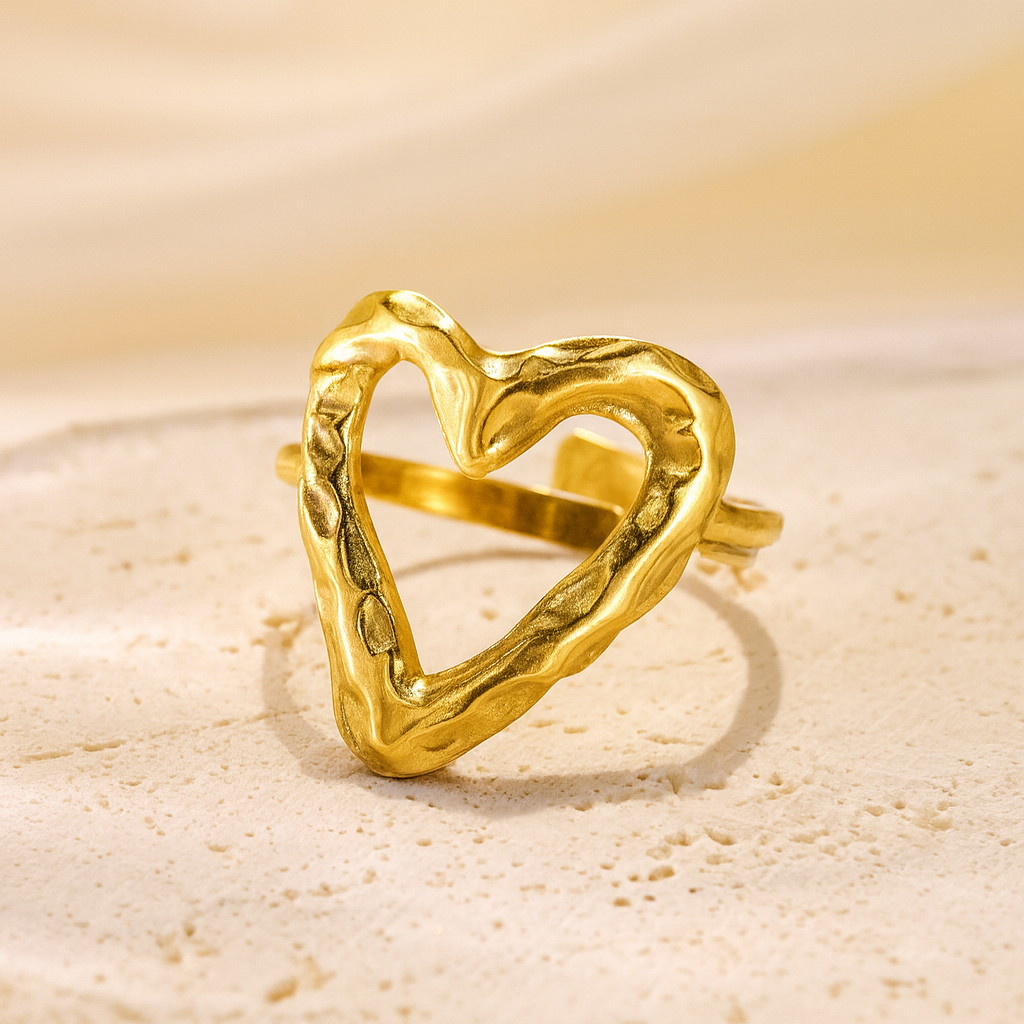 Molten Heart Open Ring