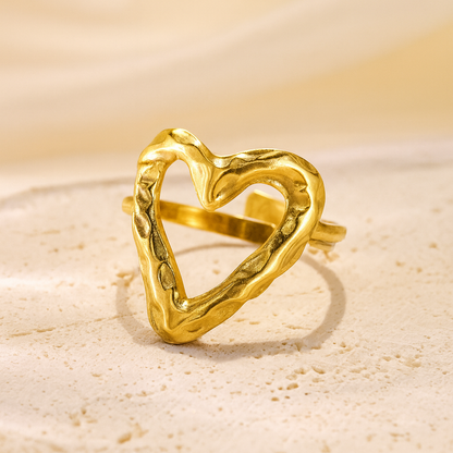 Molten Heart Open Ring