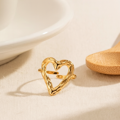 Molten Heart Open Ring