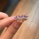 Royal Orchid Marquise Bloom Statement Ring