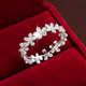 LumiBloom Adjustable Floral Band Ring