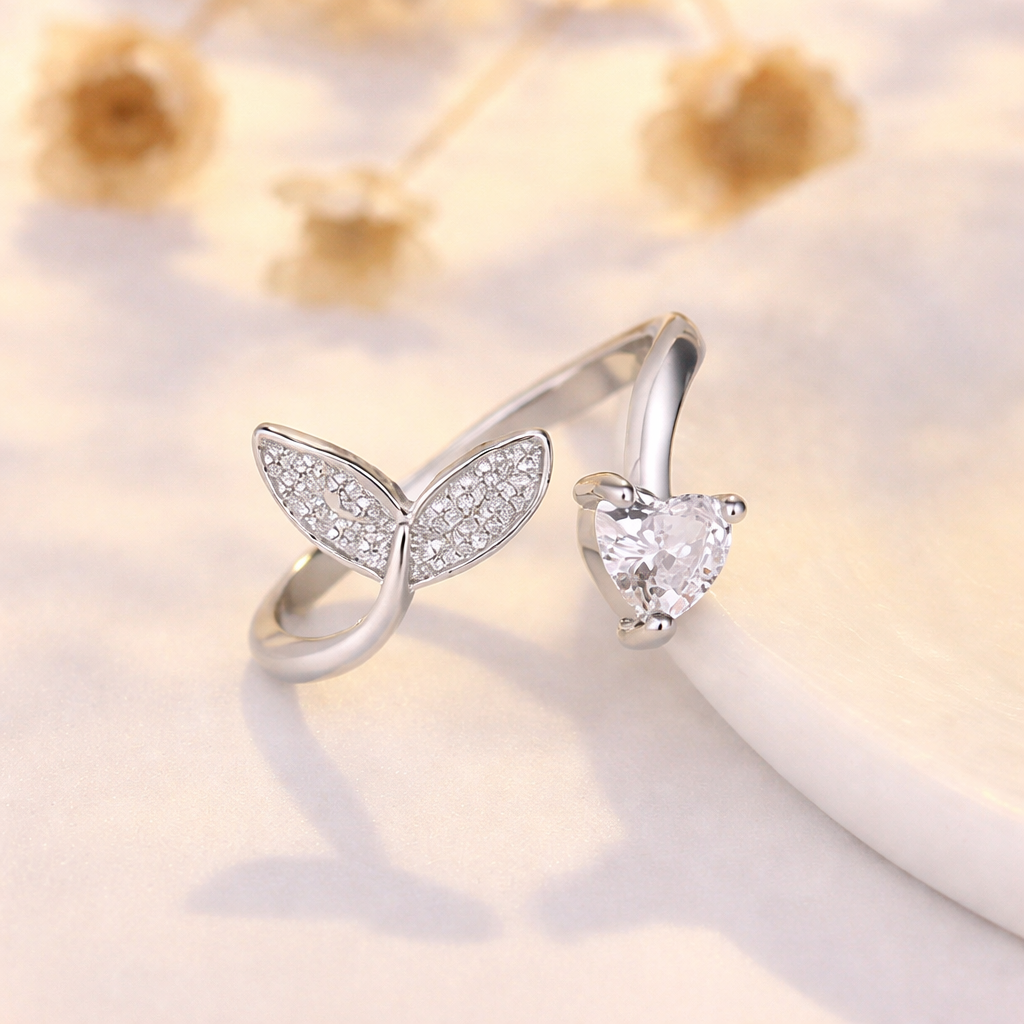 AstraWing Solitaire Open Ring