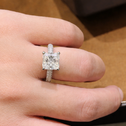 Regal Lumière Princess-Cut Halo-Style Ring