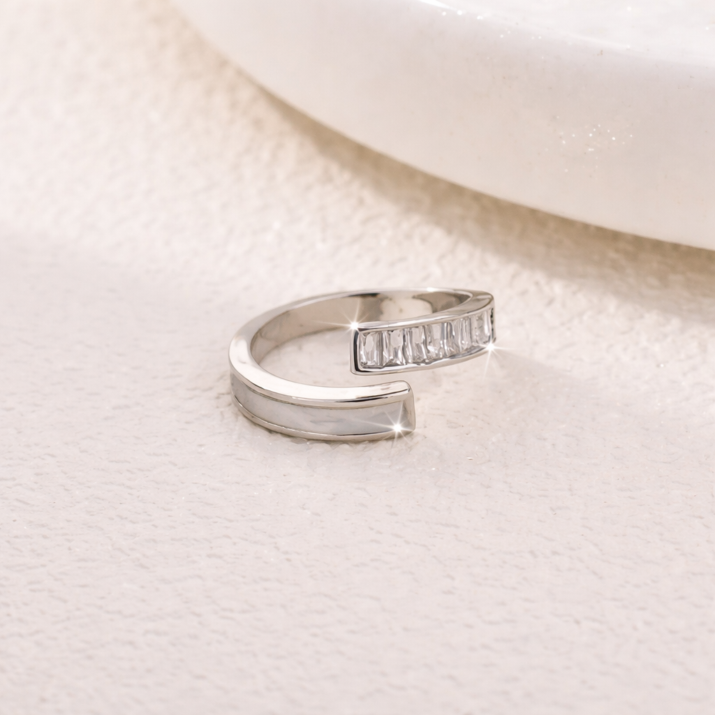 Devora LumiCurve Open Baguette Ring