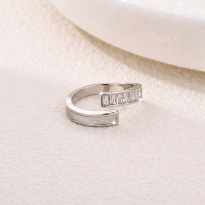 Devora LumiCurve Open Baguette Ring