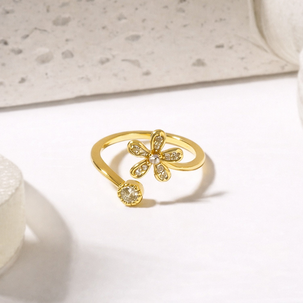 Aurelia Bloom Open-Adjust Ring