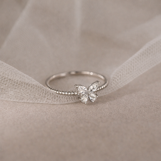 Butterfly Whisper Dainty Ring