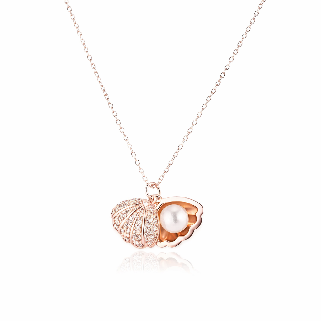 Aurelia Pearl Shell Pendant Necklace
