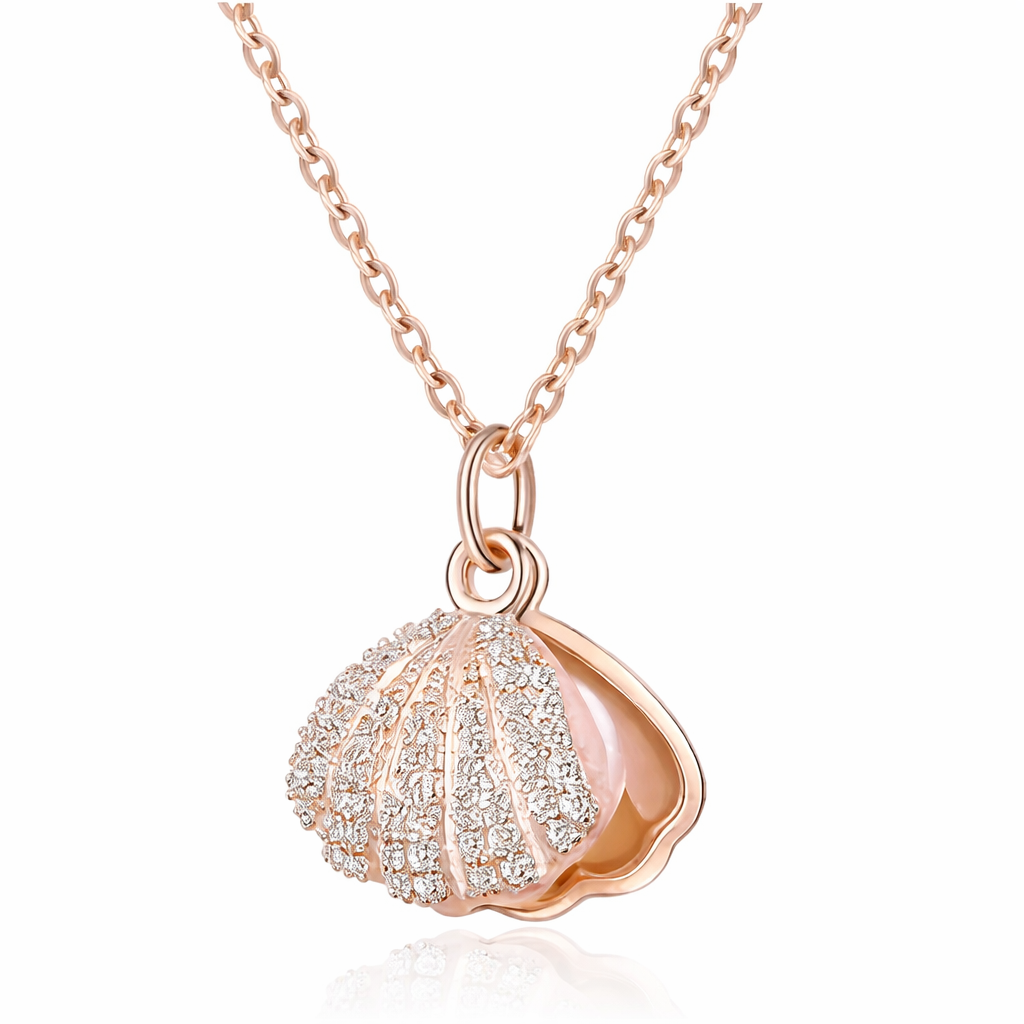 LumiShell Pearl Radiance Pendant Necklace