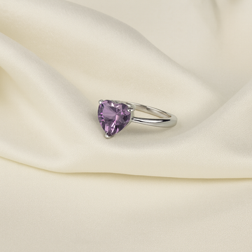 Amethyst Heart Luxe Ring