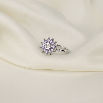 Lavender Petal Blossom Ring