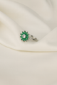 Emerald Bloom Petal Ring
