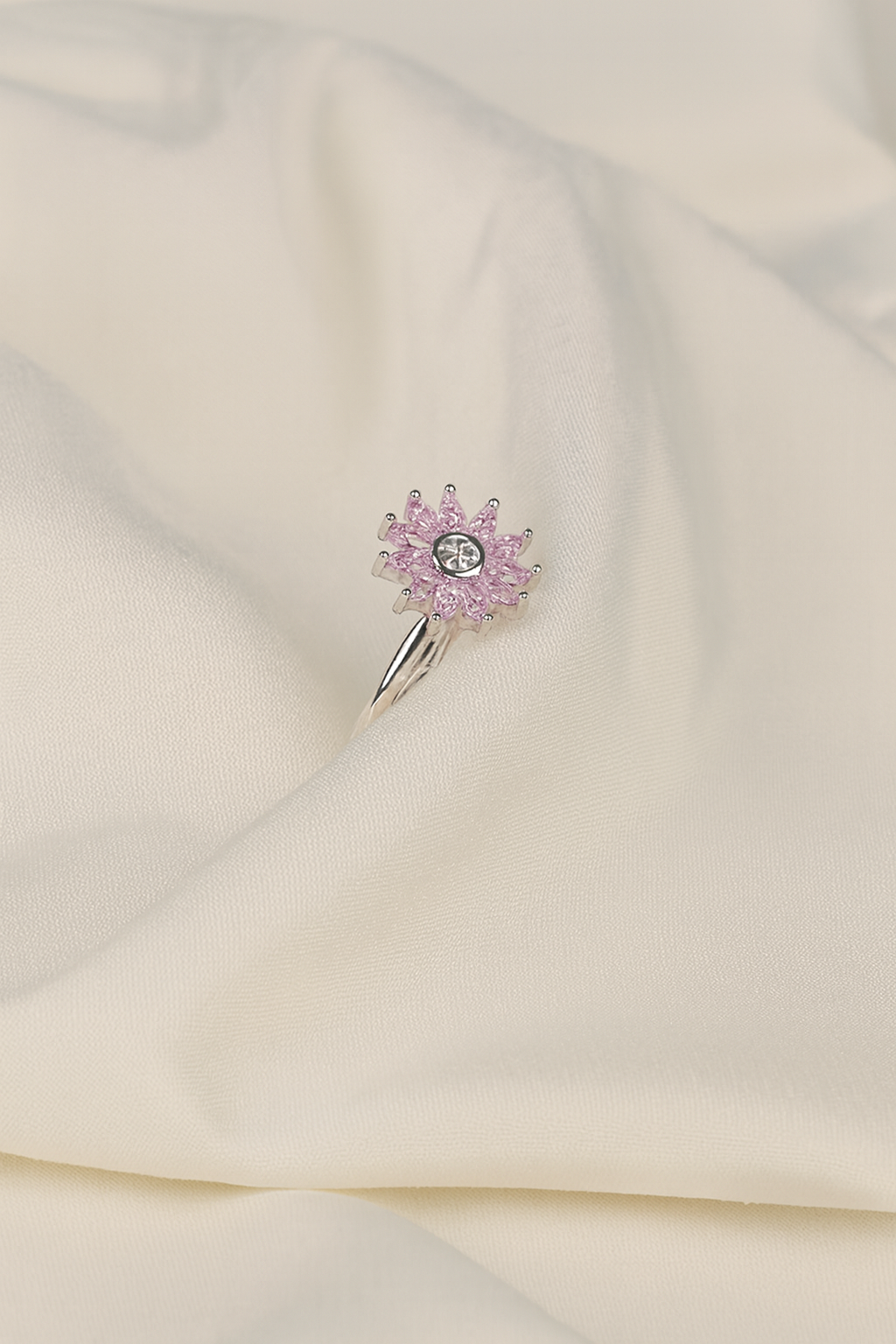 Blush Radiance Daisy Ring