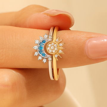 Celestial Harmony Dual Band Ring