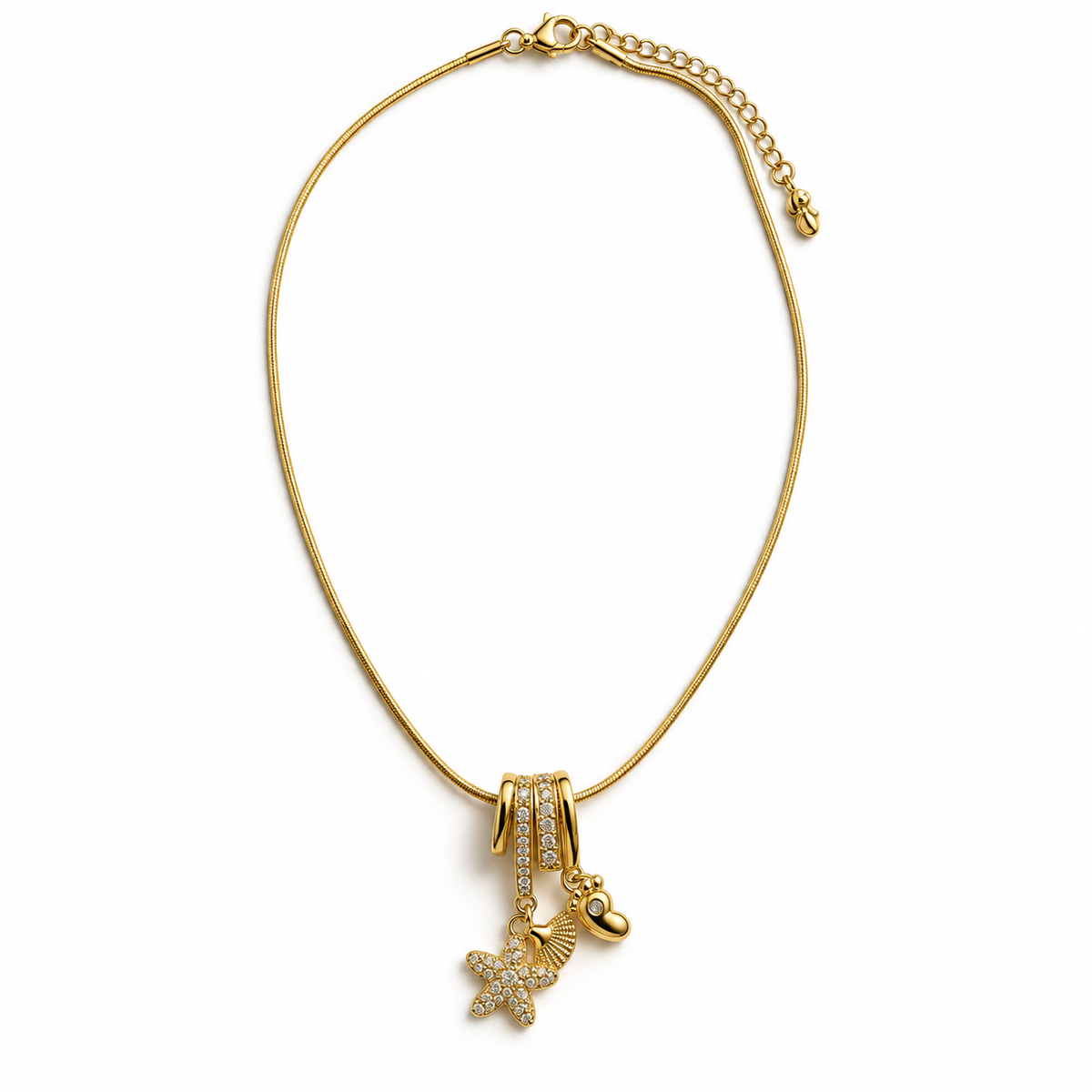 Ocean Charm Pendant Necklace