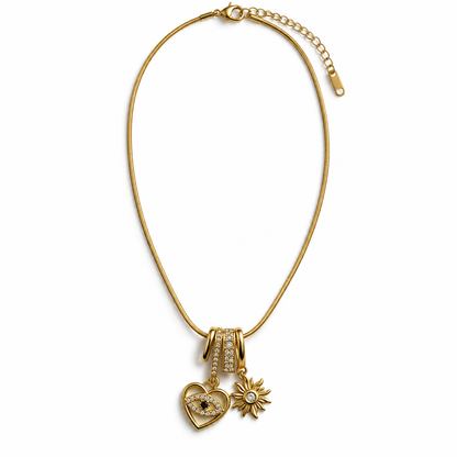 Solara Evil Eye Charm Necklace