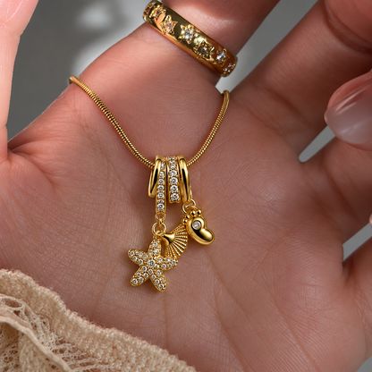 Ocean Charm Pendant Necklace