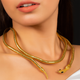 Gilded Serpent Collar Necklace