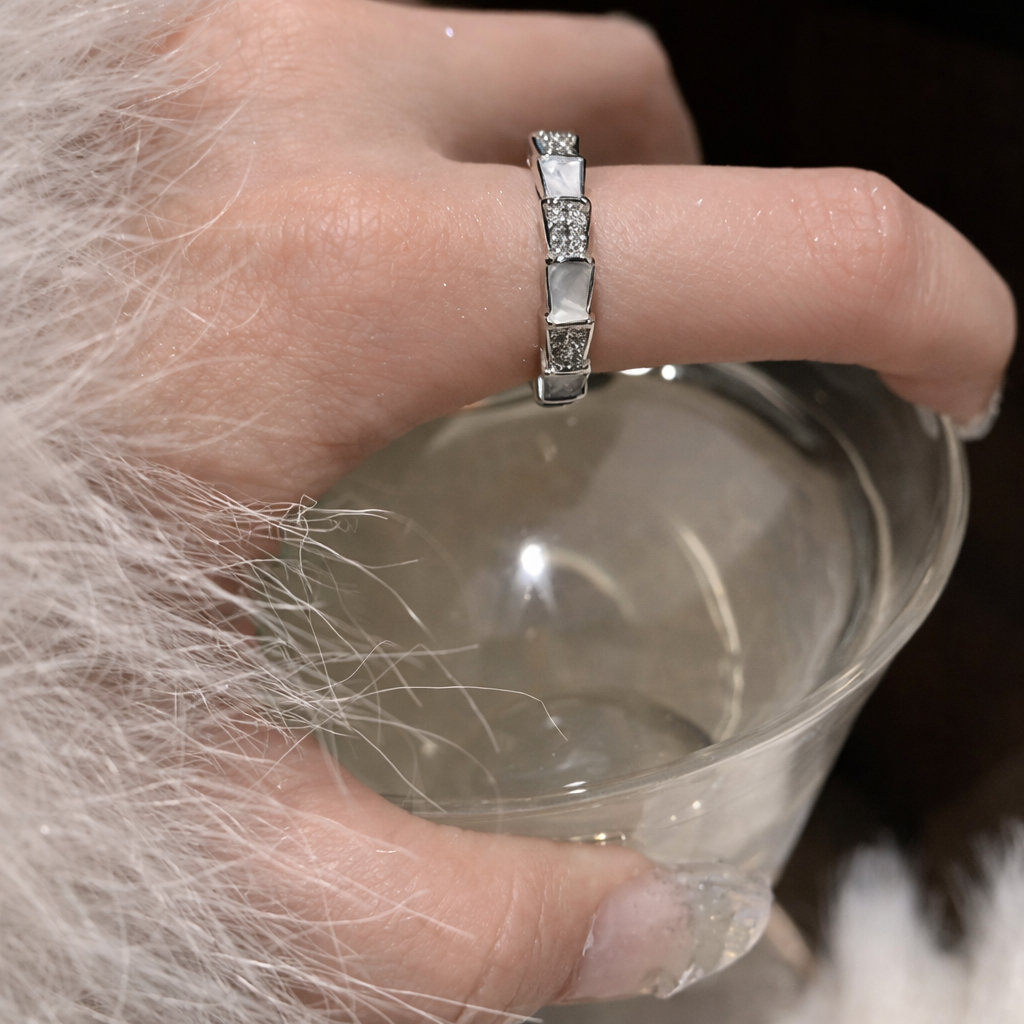 Monaco Facet Pavé Band Ring