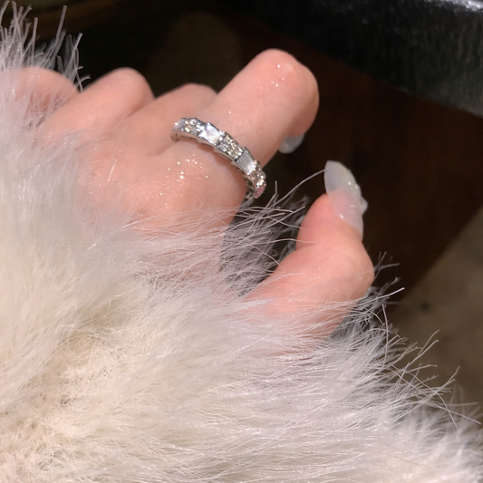 Monaco Facet Pavé Band Ring