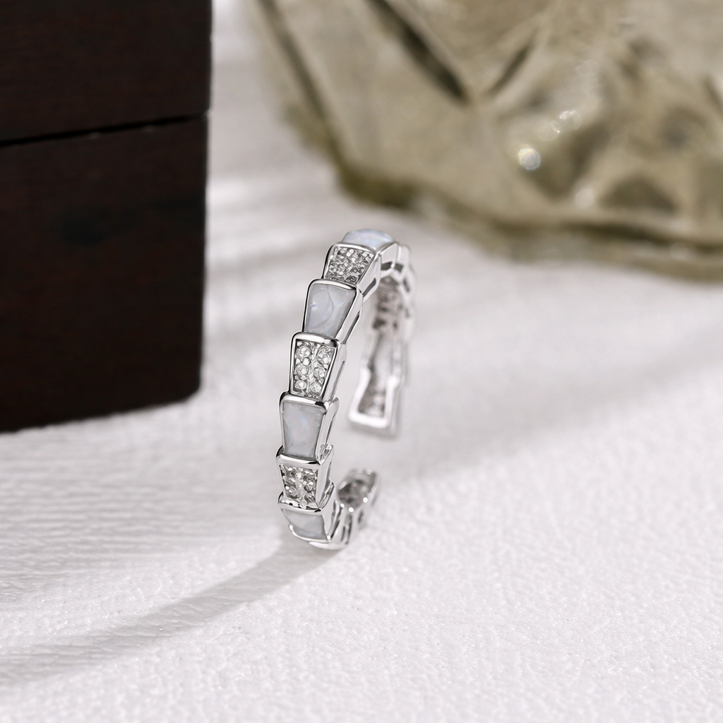 Monaco Facet Pavé Band Ring