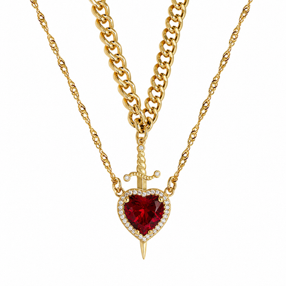 Scarlet Blade Necklace Set