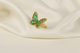 Emerald Gilded Butterfly Ring