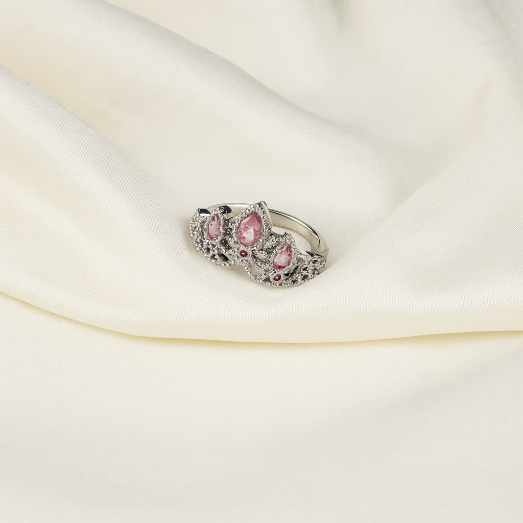 Royal Pink Crest Ring