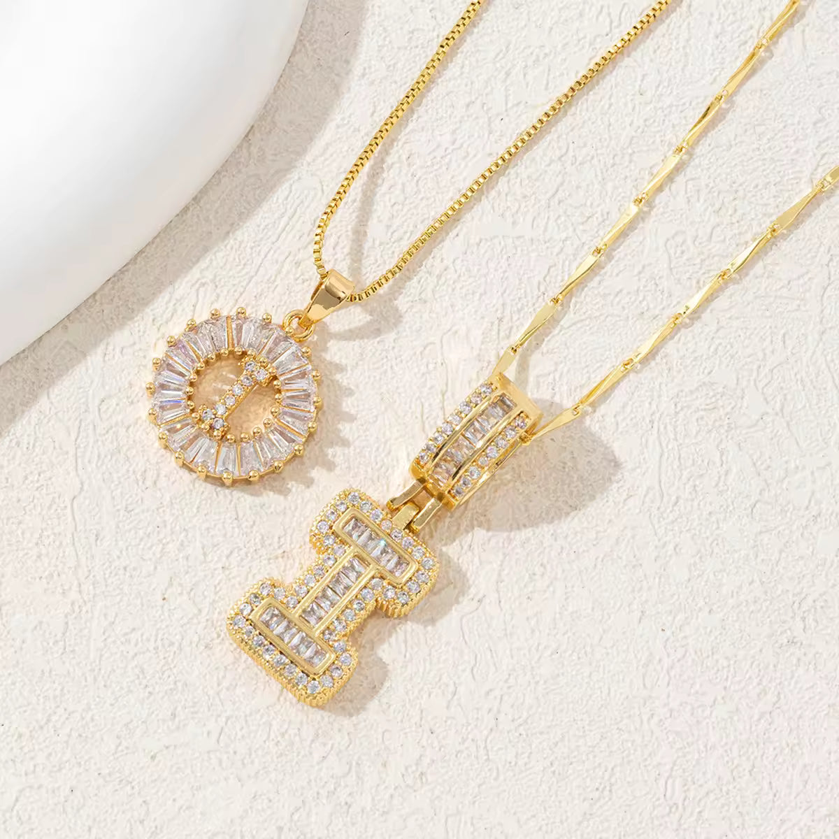Twin Initial Luxe Necklace
