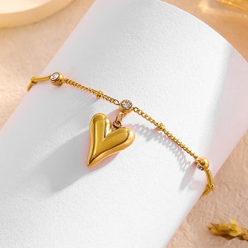 Golden Heart Aura Bracelet