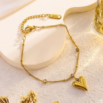 Golden Heart Aura Bracelet