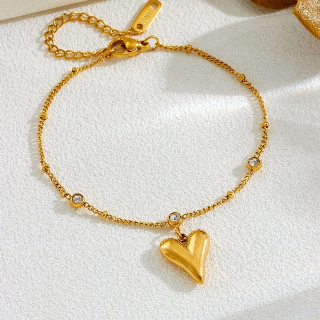 Golden Heart Aura Bracelet