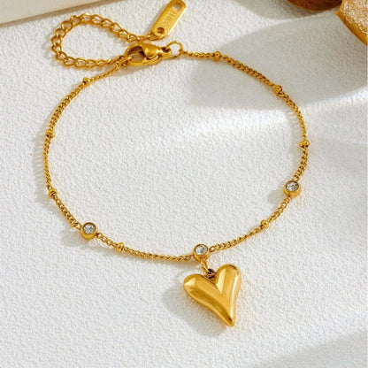 Golden Heart Aura Bracelet