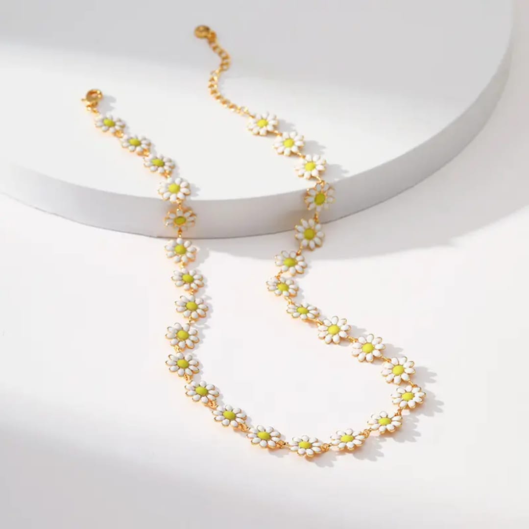 Sunflower necklace pendant