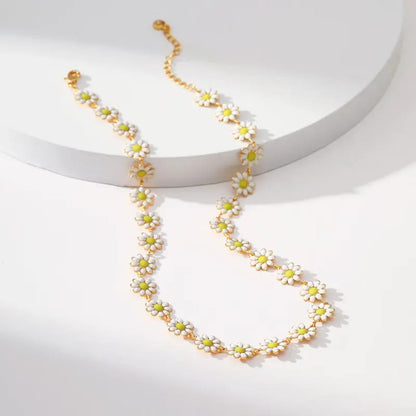 Sunflower necklace pendant