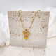 Belle Amour Luxe Gold Bow Heart Pendant Necklace