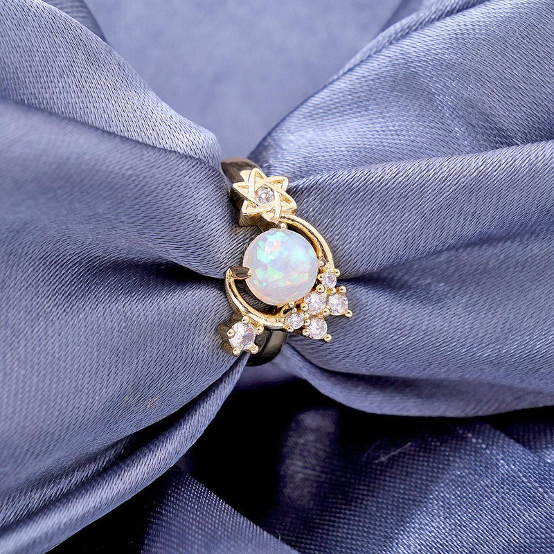 Aurumé “Astral Opal Crown” Statement Ring