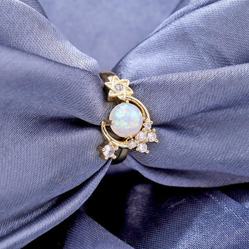 Aurumé “Astral Opal Crown” Statement Ring