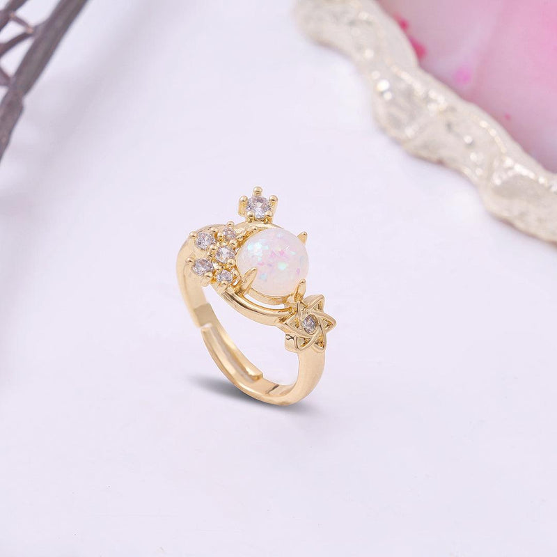 Aurumé “Astral Opal Crown” Statement Ring