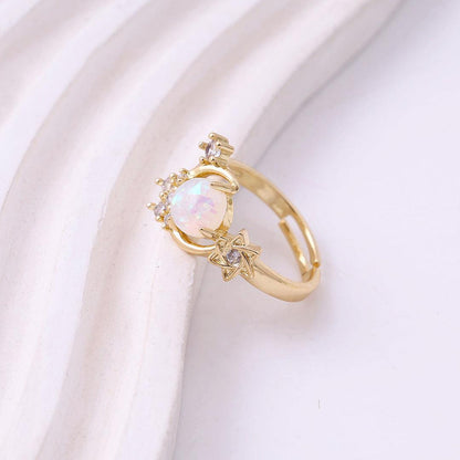 Aurumé “Astral Opal Crown” Statement Ring