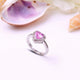Blush Heart Radiance Halo Ring
